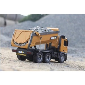 ماشین کنترلی شارژی کامیون راه سازی حرفه ای هوینا مدل Huina Dump Truck 1573 1:14_اسباب بازی