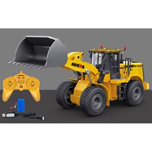 ماشین کنترلی شارژی لودر حرفه ای هوینا مدل Huina Bulldozer 1567 1:24_اسباب بازی