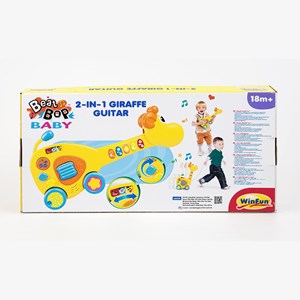 گیتار زرافه وین فان مدل Guitarra Girafa 2 em 1 Winfun_اسباب بازی