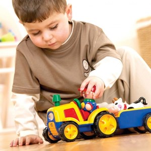 اسباب بازی تراکتور یدک کش تولو مدل 89746 Tolo Tractor and Trailer
